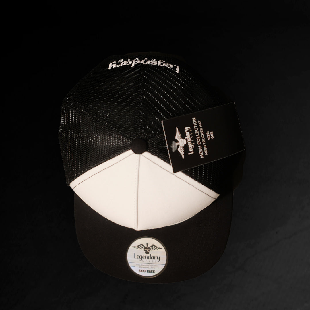 Legendary Snapback Trucker Hat - White