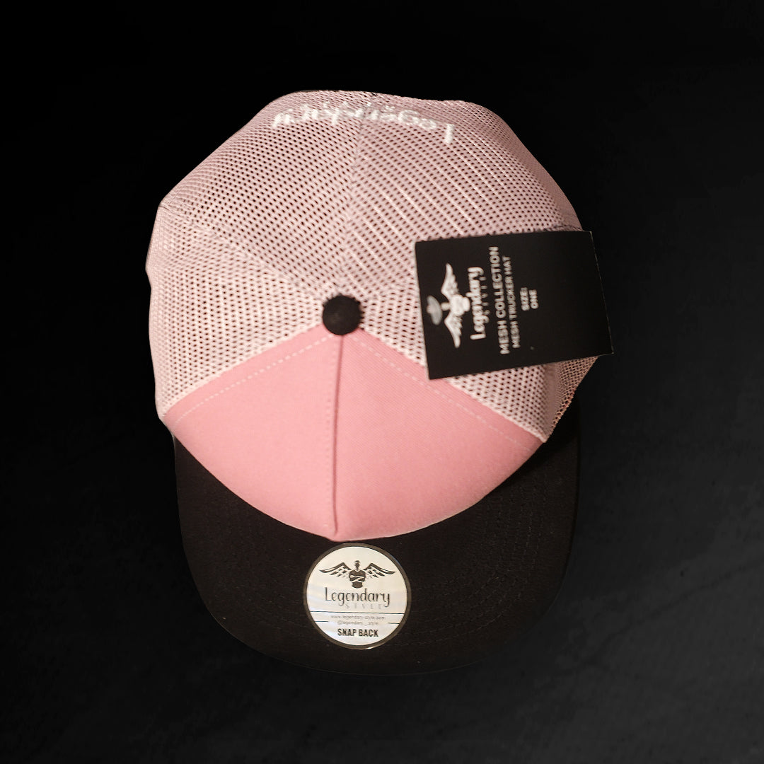 Legendary Snapback Trucker Hat - Pink