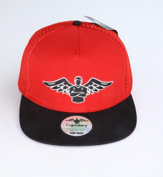 Legendary Snapback Trucker Hat - Red