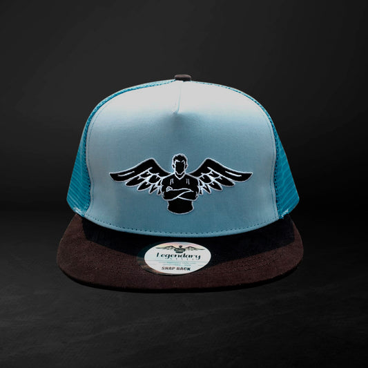 Legendary Snapback Trucker Hat-light blue