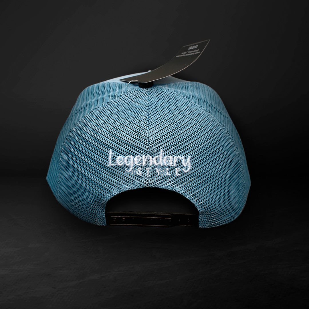 Legendary Snapback Trucker Hat-light blue